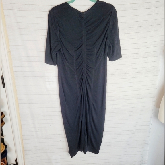 CAbi CLAIRE BLACK MIDI DRESS, SZ 6 - Picture 6 of 14